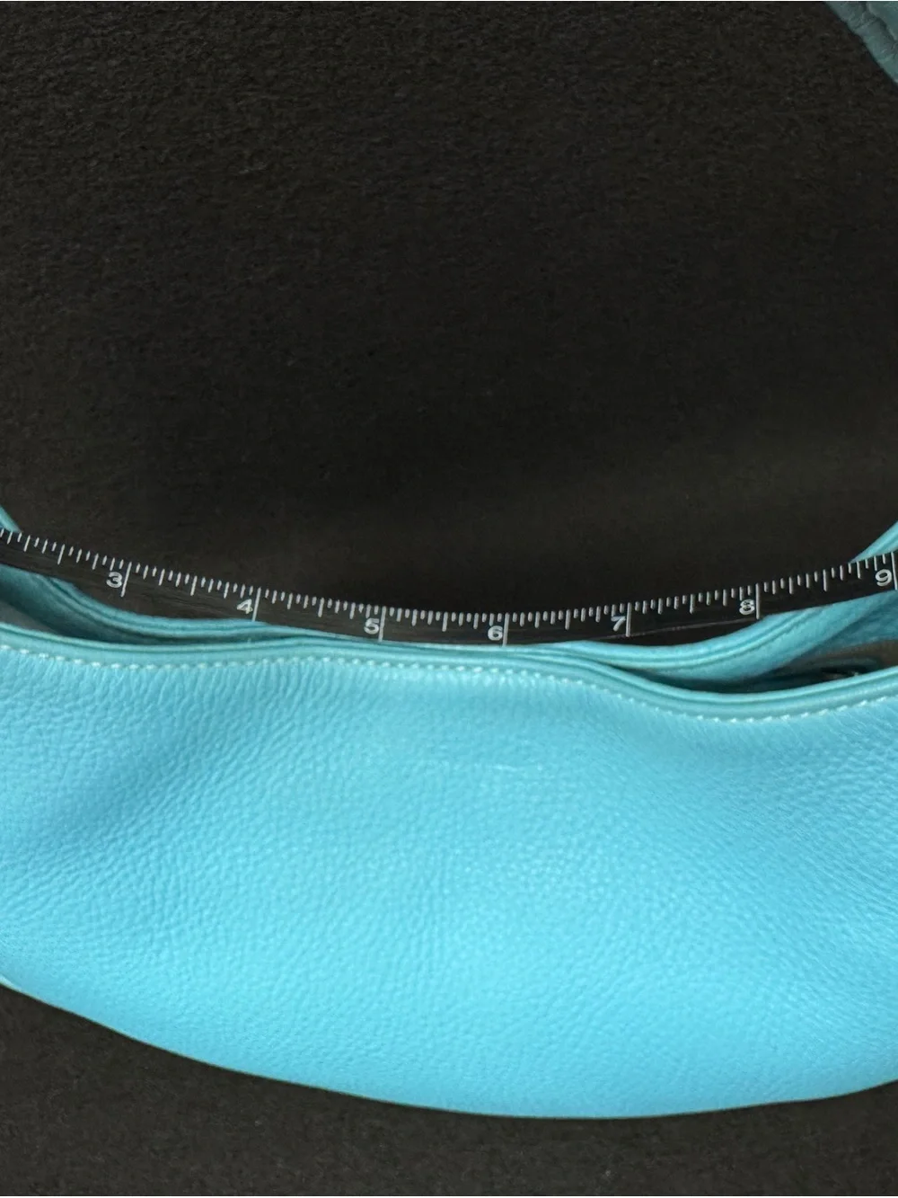 Ann Taylor Turquoise Leather Hobo Bag